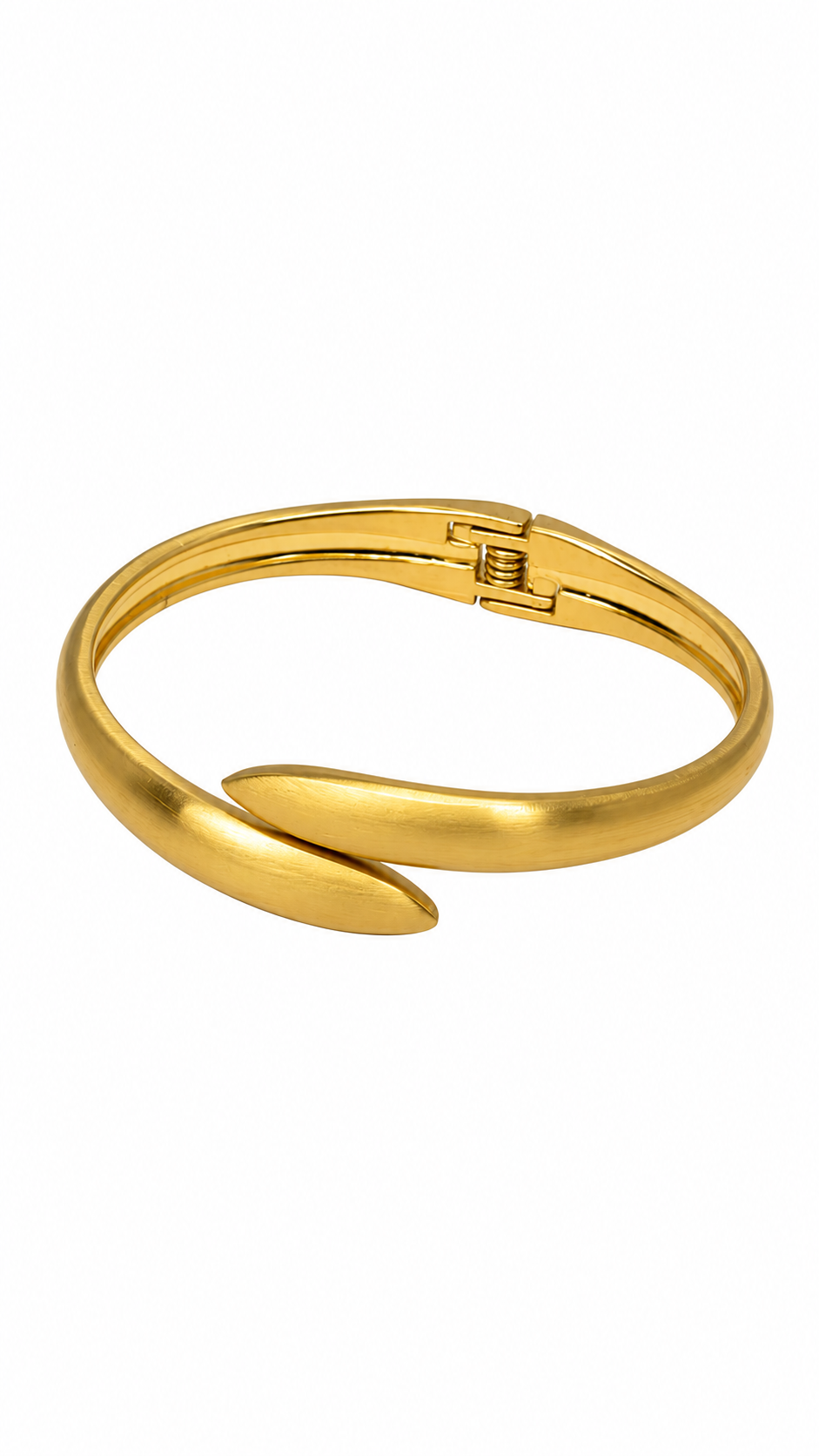 Gold-Toned Wraparound Bypass Bangle Bracelet