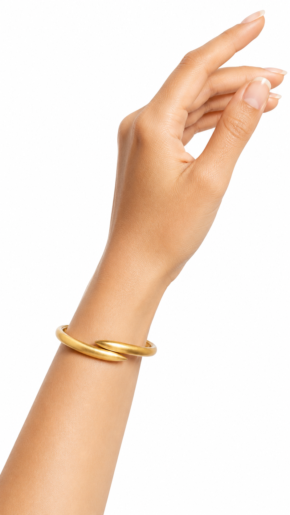 Gold-Toned Wraparound Bypass Bangle Bracelet