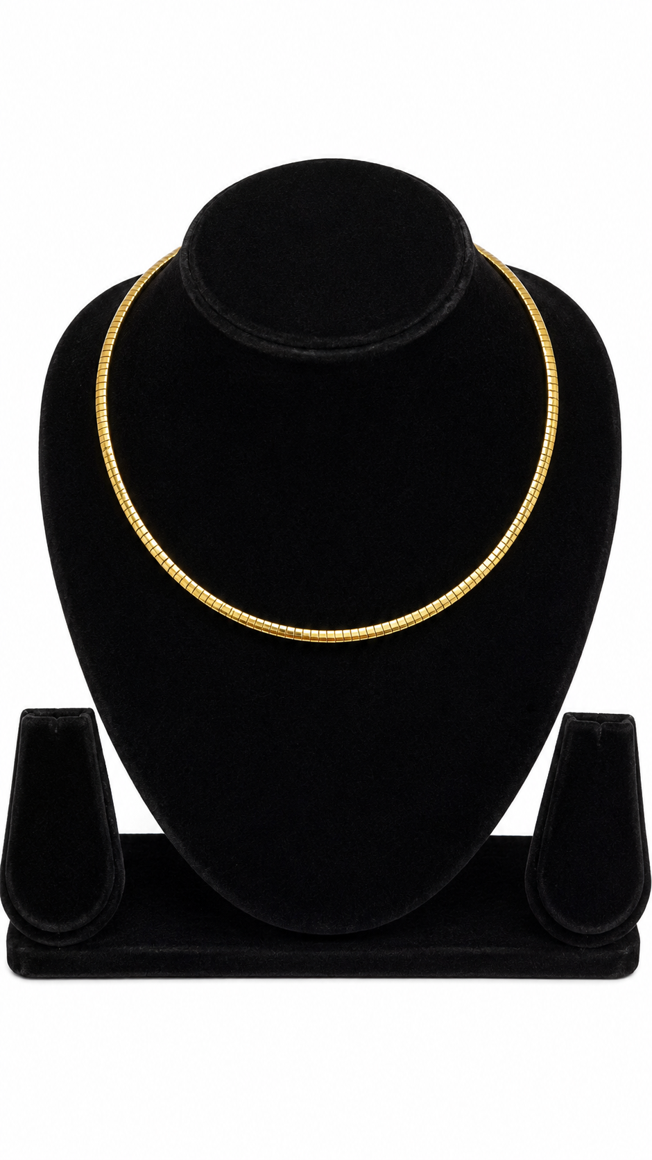 Gold-Toned Sleek Omega Chain Choker