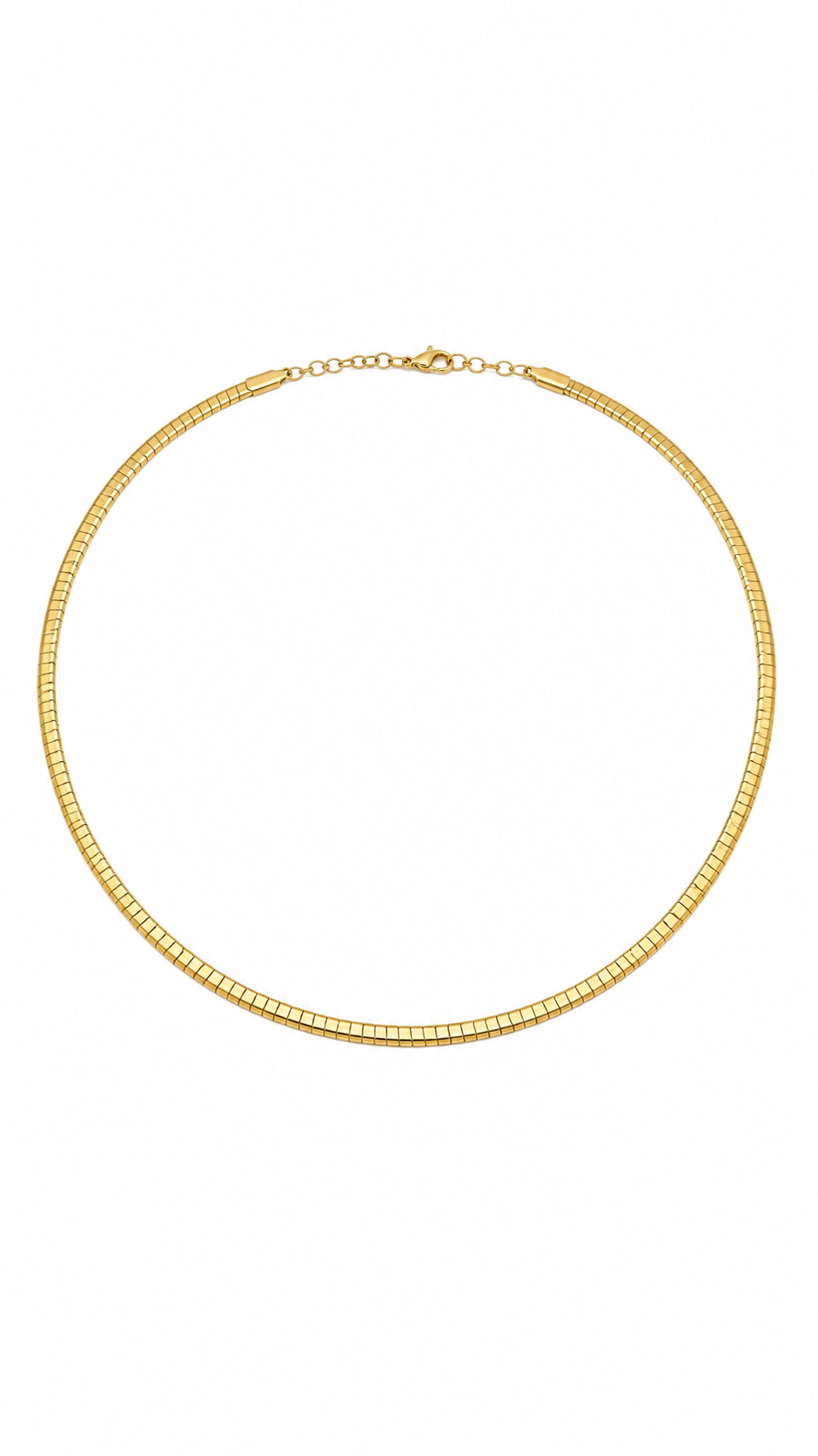 Gold-Toned Sleek Omega Chain Choker