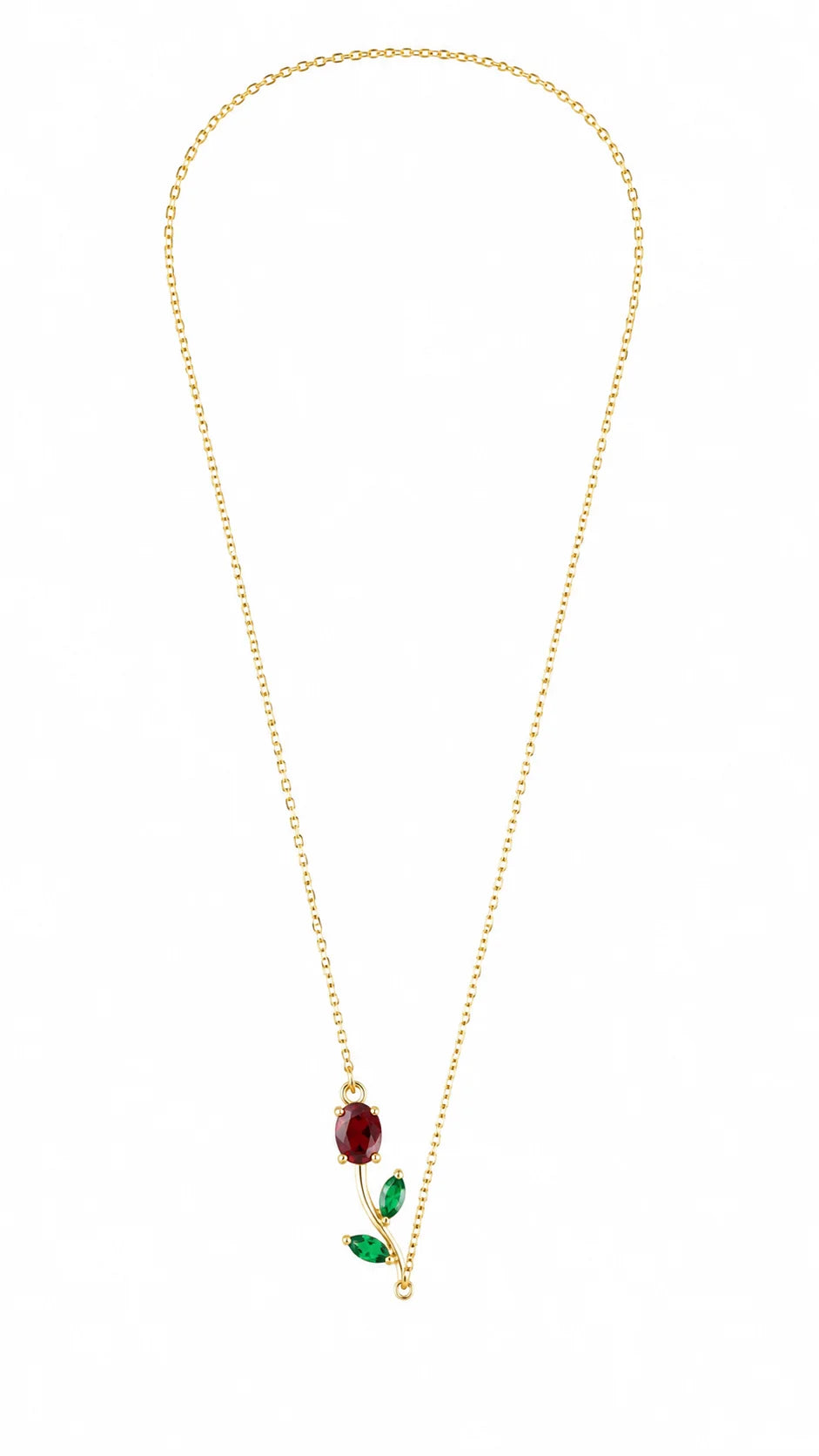 The Tulip Bloom (Red) – Necklace & Bracelet Combo